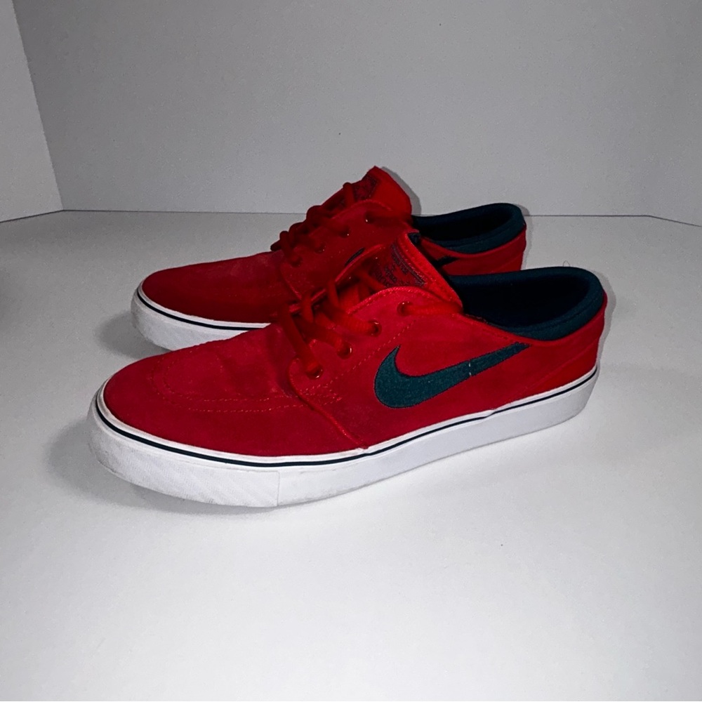 Nike Stefan Janeska Skater Shoes, Size 7 Youth , Red With Navy Blue